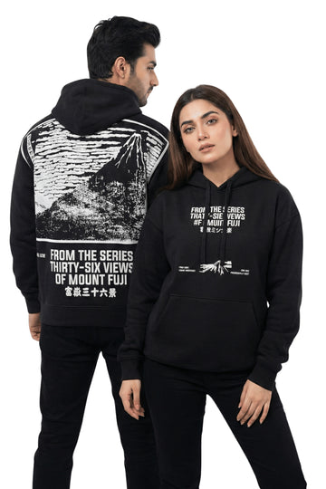Pull & Bear Fuji Graphic Unisex Hoodie