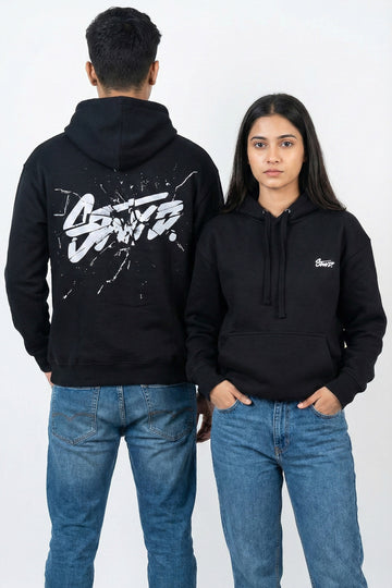 Pull & Bear Unisex Black STWD Hoodie