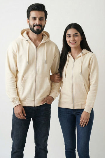 ZARA unisex Zip Hoodie with Hood – Minimal Winter Style